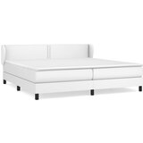 Maison Chic Box spring postelja - Vzmetna postelja z vzmetnico bela 200x200 cm umetno usnje SL8397, (21900169) | Shoptok.si