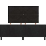  Krevet s opruga kutije s uzglavljem Crna 140 x 190 cm Baršun | shoptok.hr