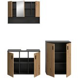 MID.YOU Kopalnica Mone, Barva Hrasta, Siva, 3-Delna | Shoptok.si