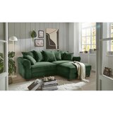 MID.YOU KOTNA SEDEŽNA GARNITURA, rebrasti žamet temno zelena | Shoptok.si