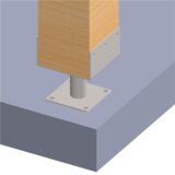  NOSAČ-STOPA GREDE 120X120X3 MM | shoptok.hr