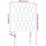 Uzglavlje tamnoplavo 80x7x118/128 cm baršunasto | shoptok.hr