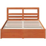  Okvir za krevet s uzglavljem Vosak smeđa 150 x 200 cm | shoptok.hr