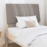  Tapecirani uzglavlje Sivo-smeđa 90 cm Čvrsto borovo drvo | shoptok.hr