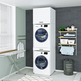 Hanah home 1775 ormarić za veš mašinu 67 × 240 × 66,8 cm, bela | Eponuda.com