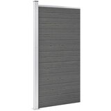 PANEL za ogradu WPC 95 x 186 cm sivi Cijene