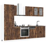  8-dijelni set kuhinjskih ormarića "Porto" dimljeni hrast, inženjersko drvo | shoptok.hr