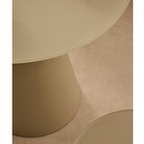 Kave Home Okrogla stranska mizica s stekleno mizno ploščo ø 50 cm Wilshire – | Shoptok.si