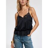 Reserved Bluza s čipkom - crno | shoptok.hr