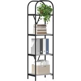 vidaXL Knjižna polica Siva sonoma 40 x 30 x 146 cm Konstruiran les | Shoptok.si