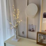 Venisymlis Velikonočni Dekor, (Toplo Bela) Časovnik Za Velikonočno Drevo Na Baterije, Svetleča Breza Z Led Lučkami, (22068188) | Shoptok.si