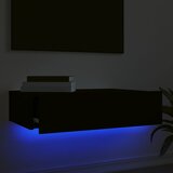 TV ormarić s LED svjetlima crni 60 x 35 x 15,5 cm | Eponuda.com