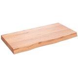 Stolna ploča svjetlosmeđa 80x40x(2-6) cm tretirana hrastovina | shoptok.hr