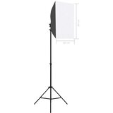  Komplet fotografske opreme sa svjetlima softbox i pozadinom Crna 300 x 300 cm | Shoptok.si