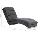 LEŽAJ od umjetne kože sivi | shoptok.hr