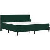  Okvir kreveta s madracem Tamnozelena 200 x 200 cm Baršun | shoptok.hr