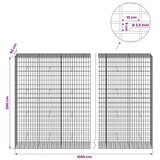  Gabion s žicom debljine 3 5 mm i mrežom 5x10 cm 1000x50x200 cm - 50 cm 200 cm 1000 cm | shoptok.hr