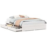 vidaXL Okvir kreveta bez madraca bijeli 120 x 200 cm masivna borovina | shoptok.hr