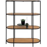 House Nordic Crna polica za knjige u dekoru hrasta 36x111 cm Vita - Cijene
