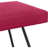  Klupa Vinska crvena 80 x 40 x 45 cm Baršun | Eponuda.com