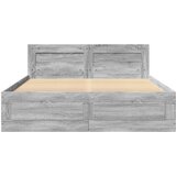  Okvir za krevet s uzglavljem boja hrasta 120x200 cm drveni | shoptok.hr