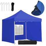  Paviljon Sa Mehanizmom 3x3m Plavi Tri Stranice Torba Cene