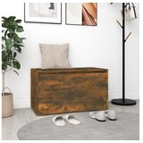 Klupa za hodnik dimljeni hrast 80x40x45 cm konstruirano drvo | shoptok.hr