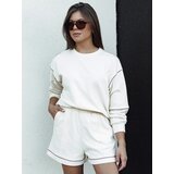 DStreet Komplet damski dresowy PULGAR ecru AY1011 | shoptok.hr