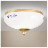 Orion plafonsko svetlo landhaus 1xE27/60W/230V ø 21 cm mesing/bela/plava Cene