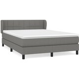 The Living Store Box spring postelja z vzmetnico temno siva 140x200 cm blago - Box Spring Postelja, (21503480) | Shoptok.si
