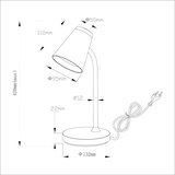  LED Stona lampa CHICO LED/4,5W/230V bela | Eponuda.com
