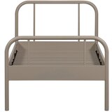 WOOOD Bež kovinska postelja z letvenim dnom 90x200 cm Mata – | Shoptok.si