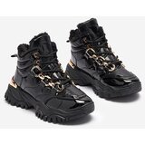Resti Black women's sporty winter boots a'la trappers Mertika - Footwear | ePonuda.com
