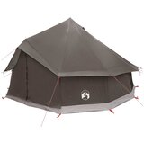 Tipi šator Smeđa siva 400 x 400 x 250 cm Poliester i čelik | shoptok.hr