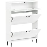  Ormar za cipele HAARLEM 78 x 24 x 103 cm Konstruirano drvo - Bijela visokog sjaja | shoptok.hr