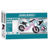 Kruzzel balans bicikl za djecu 2+ – 12", lagani, rozi s podesivim sjedalom | shoptok.hr