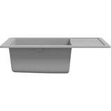  Kuhinjsko pomivalno korito z luknjo ovalno siv granit, (21670610) | Shoptok.si