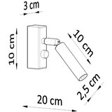  Zidna lampa EYETECH 1 crna | shoptok.hr