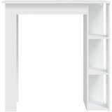  Barski stol s policom bijeli 102x50x103,5 cm konstruirano drvo | Eponuda.com