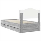  Okvir za krevet Siva Sonoma 90 x 200 cm Inženjersko Drvo - Sivi hrast sonoma 90 x 200 cm | shoptok.hr