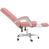  Uredski naslonjač od umjetne kože ružičasti | shoptok.hr