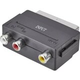 SpeaKa Professional Činč / SCART adapter [3x činč-utičnica => 1x SCART-utikač] crn | Eponuda.ba
