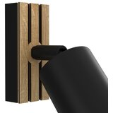  Zidna reflektorska svetiljka TERRA 1xGU10/8W/230V crna/hrast | Eponuda.com