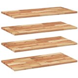  Plutajuće police 4 kom 100x40x2 cm Masivno drvo akacije s uljnim premazom | Shoptok.si