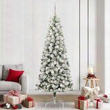  Umjetno božićno drvce s nogom Zelena i bijela 240 cm PVC | shoptok.hr