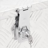  Kutija za pohranu srebrna 50 x 15 x 20,5 cm aluminijska | shoptok.hr