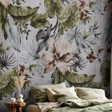  Foto tapeta - Nature in retro style - jungle landscape with pale leaves and flowers 400x280 | shoptok.hr
