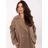 RUE PARIS Coat-IT-EN-A9582.86-dark beige | Shoptok.si