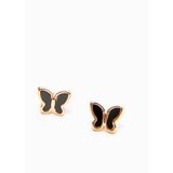 Yups Earrings with enamel butterfly black | shoptok.hr