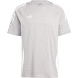 Adidas Tehnička sportska majica 'Tiro 24' siva melange / bijela | shoptok.hr